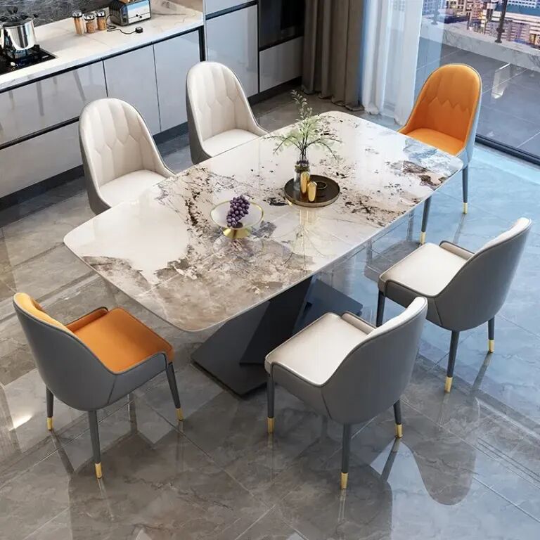 Balzac Table A Manger De Luxe En Pierre Frittée 160 Cm - Pandora